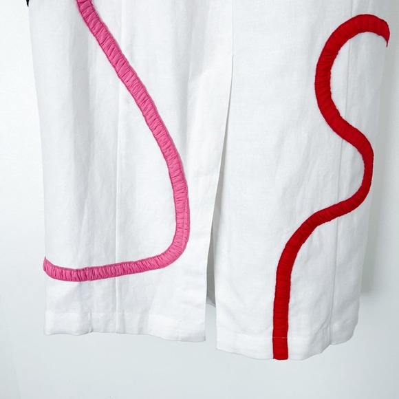 Mara Hoffman Namari off-the-shoulder appliquéd midi dress puff sleeves - Picture 8 of 11